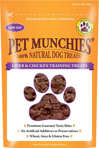 2 X Liver & Chicken Dog Training Treats 50g (Pack of 8)