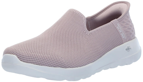 Skechers Women's Go Walk Joy Vela Hands Free Slip-Ins Sneaker, Light Pink, 9
