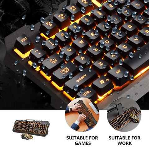 SOLUSTRE 2 Sets Keyboard Set Backlight Computer Gaming Backlit Keyboard Gaming Keyboard Modern RGB Keyboard Computer Keyboards Wired Mouse Wired Keyboard and Mouse abs Combination Shine t21