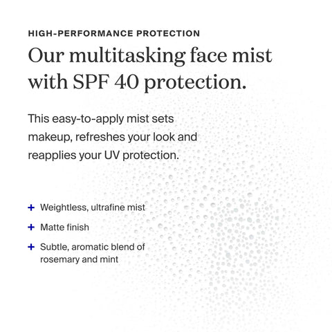 Supergoop! (Re)setting Refreshing Mist - 1 fl oz, Pack of 2 - SPF 40 PA+++ Facial Mist - Sets Makeup, Refreshes UV Protection & Helps Filter Pollution - Light, Natural Scent