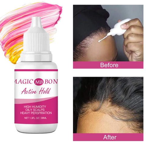Rosarden Lace Wig Glue, Wig Glue Lace Front, Strong Hold Invisible Bonding Adhesive Hair Glue for Wigs, Waterproof Latex-Free and Oil-Resistant Wig Adhesive Glue (38ml)