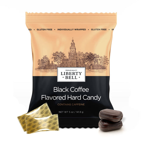 Liberty Bell Black Coffee Flavored Hard Candy, 5 Ounce Bag