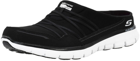 Skechers Sport Women's Air Streamer Black/White Slip-On Mule 9 M US
