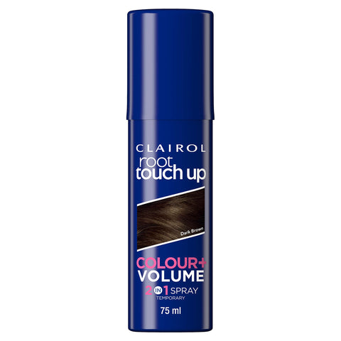 Clairol root touch up color + volume 2 in 1 spray dark medium brown, 75ml