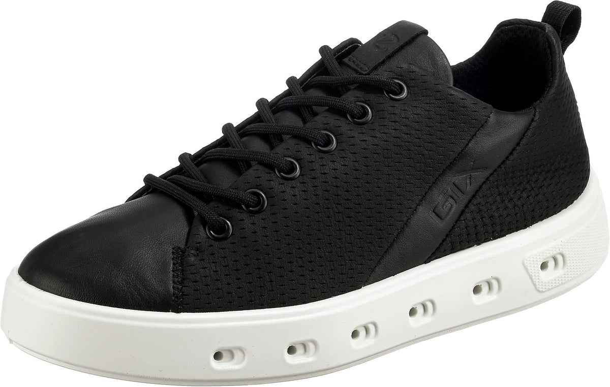 ECCO Women's Street 720 Vented Retro Sneaker, Black, 7-7. 5