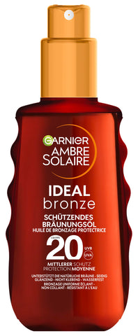 Ambre Solaire Ideal Bronze Protective Sun Oil SPF20 150ml