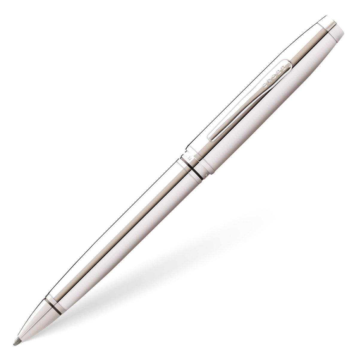 CROSS Coventry Ballpoint Pen (Medium Stroke Thickness) Glossy Chrome with Gift Box