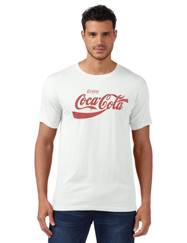 Coca-Cola Men's Eighties Coke Short Sleeve T-Shirt, White, X-Large