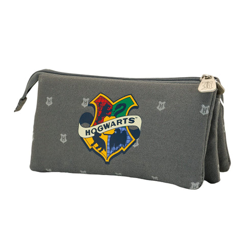 KARACTERMANIA Harry 2177 Potter Lion Triple HS Pencil Case, gray, EinheitsgrÃƒÂ¶ÃƒÅ¸e, Triple HS Pencil Case Greyly