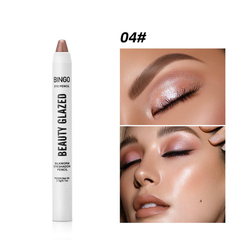 UOCK Eyeshadow Stick,3 PCS Shimmer Cream Eye Shadow Pencil,Waterproof & Long-Lasting Eyeshadow Stick?Bright Metal Color Contour Stick,Multi-Dimensional eyes Look (B)