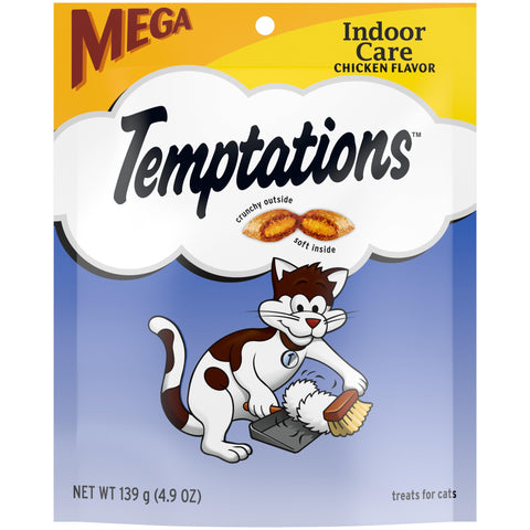 Temptations Hairball Control Treats for Cats, Chicken Flavor, 4.9 oz. Pouch