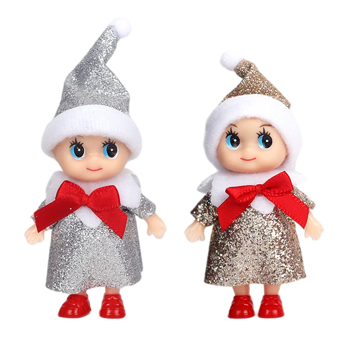 Christmas Baby Elf Doll for Boys&Girls,Christmas Accessory Tiny Baby Elf Doll Christmas Tradition Mini Elf Baby Doll Novelty Toys,Baby Elves Dolls Toy for Kids Xmas New Year Gift Stocking Stuffers