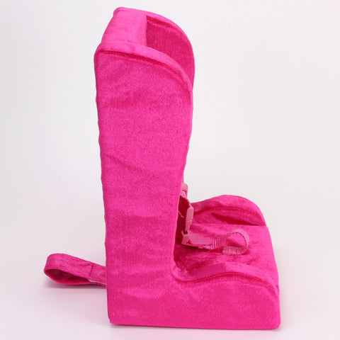 Sophia's 18" Doll Hot Pink Velour Booster Car Seat with Adjustable Harness