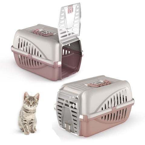 CAT CENTRE Premium Pink Pet Carrier Kitten Dog Animal Transport Travel Box Cage
