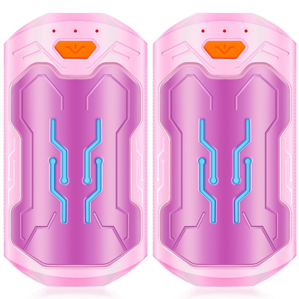 Hand Warmers Rechargeable, 2 Pack 20 Hrs Long Electric Heater, Portable USB Hand Warmer Pocket Heater, Outdoor Smart Safe Heat, Gifts for Christmas, Outdoor, Golf, Hunting, Camping Men Women (Purple)