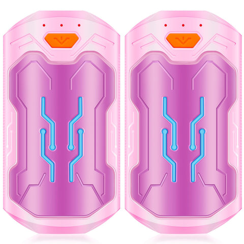 Hand Warmers Rechargeable, 2 Pack 20 Hrs Long Electric Heater, Portable USB Hand Warmer Pocket Heater, Outdoor Smart Safe Heat, Gifts for Christmas, Outdoor, Golf, Hunting, Camping Men Women (Purple)