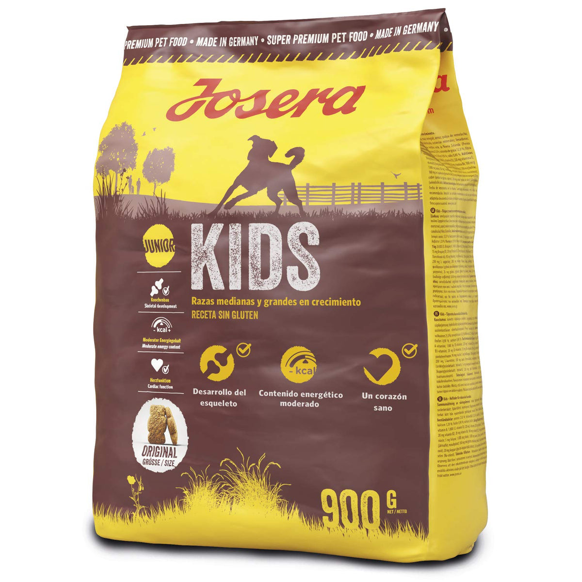 JOSERA Kids (5 x 900 g) | Puppy Food for Medium and Large Breeds | Wheat Free | Super Premium Dry Food for Growing Dogs | Pack of 5