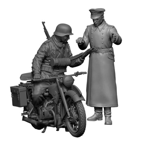 Zvezda Models 3632 - German R-12 Heavy Motorcycle - Plastic Soldiers Kit - Scale 1:35 119 pcs 2.5'', ZV3632