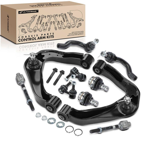 A-Premium Front Suspension Kit Control Arm Ball Joint Tie Rod End Sway Bar Link Compatible with Nissan Frontier 2005-2019, Pathfinder 2005-2012, Xterra 2005-2015 10-PC Set