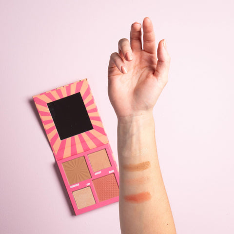 W7 Sculpt Power Face Palette - 4-in-1 Blush, Bronze & Highlight Palette