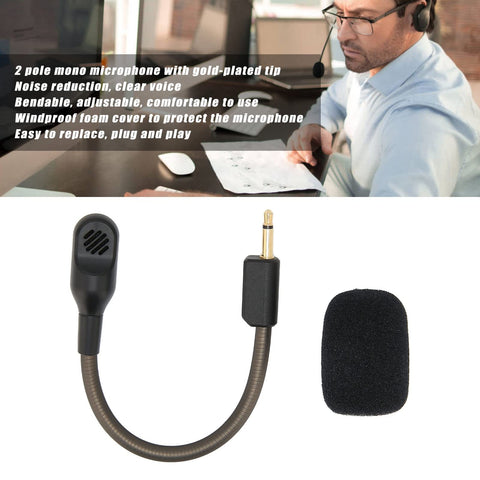 VBESTLIFE Replacement Microphone for V2/V2 Pro/V2 SE Detachable Gaming Headsets 3.5mm Jack Noise Cancelling Microphone Game Headset Mic