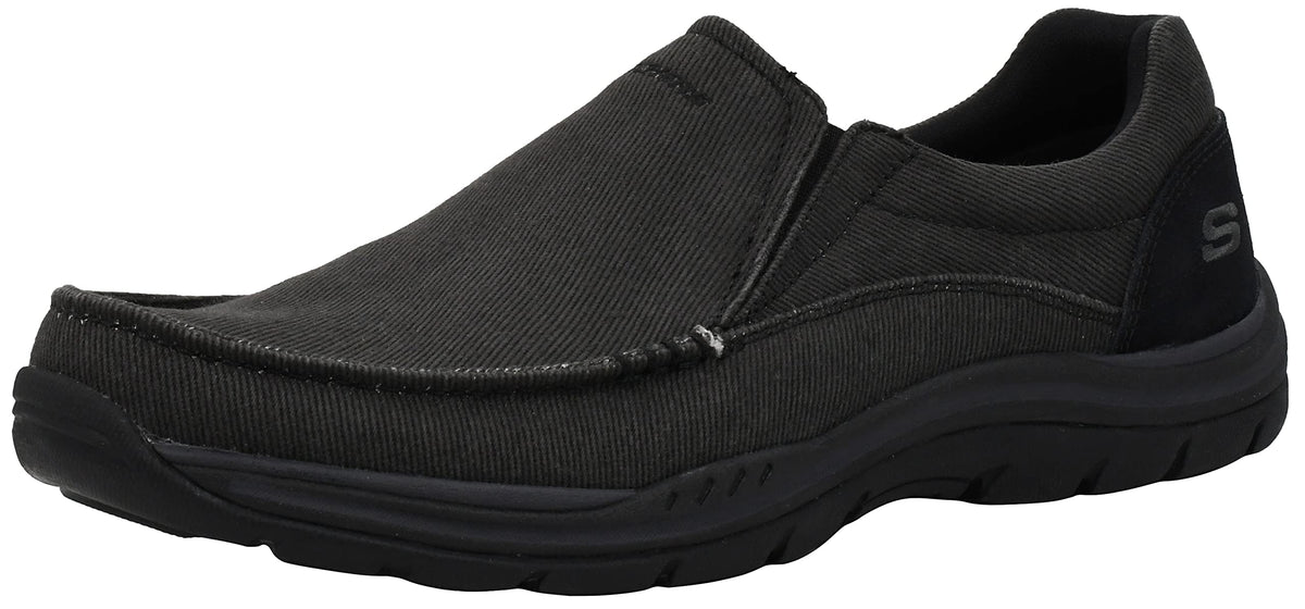 Skechers Men's Expected Avillo Relaxed-Fit Slip-On Loafer Black/Black 8