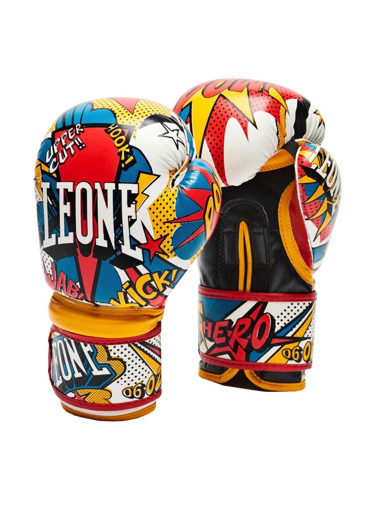 LEONE 1947, Hero Junior Boxing Gloves, Unisex Adult, White, 6 OZ, GN400J