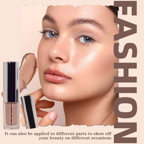 HOSAILY 5Pcs Liquid Glitter Matte Eyeshadow Eyeliner Natural Nude Matte Cream Eyeshadow Long Lasting Smooth Brown Eye Shadow Quick-Drying Shimmer Matte Eyeshadow Eye Makeup