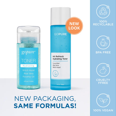 Hit Refresh Hydrating Toner - Routine Prep Step, Visibly hydrates, Supports a Balanced pH, visibly clarifies pores, removes Excess Oil & impurities, Great for All Skin Types