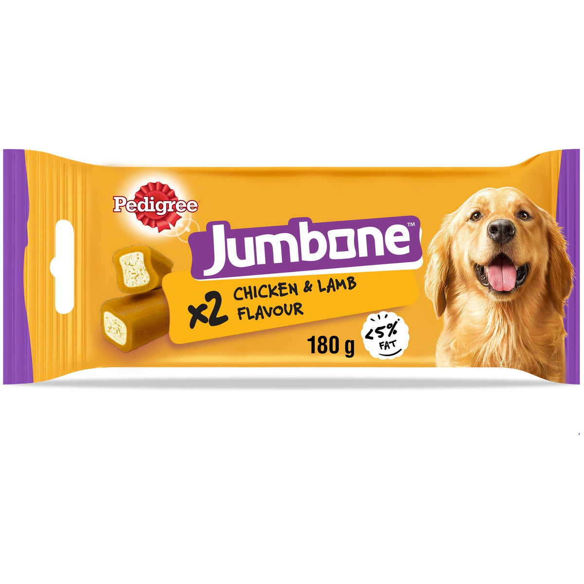 Pedigree Jumbone x2 Medium with Chicken & Lamb 180g