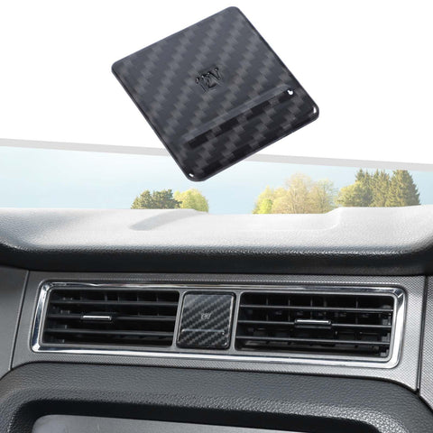 Jimen Compatible with Ford Mustang 2010-2014, Car Cigarette Lighter Cover Trim Frame (Carbon Fiber)