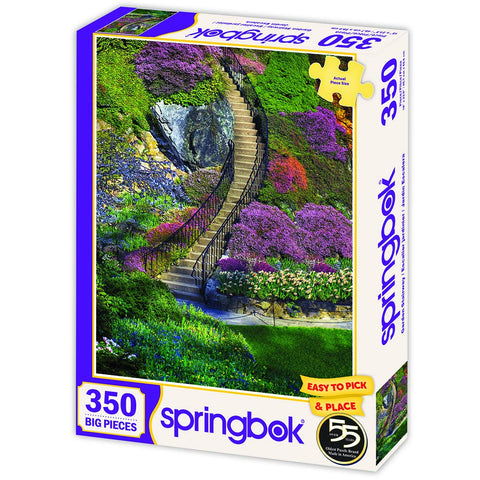 Springbok's 350 Piece Jigsaw Puzzle Garden Stairway - Made in USA