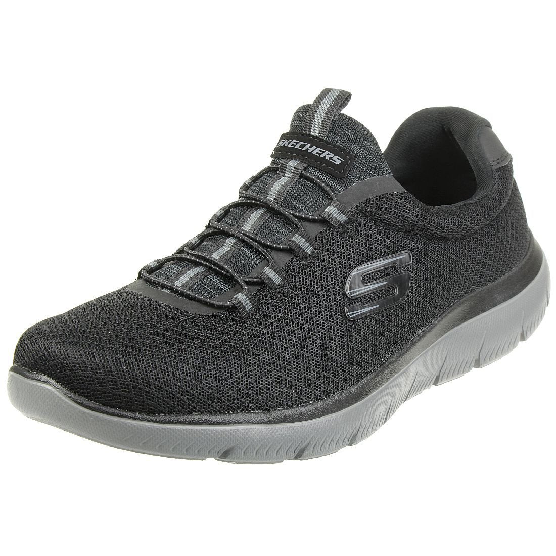 Skechers Men's Summits Trainers, Black Charcoal Trim, 7.5 M
