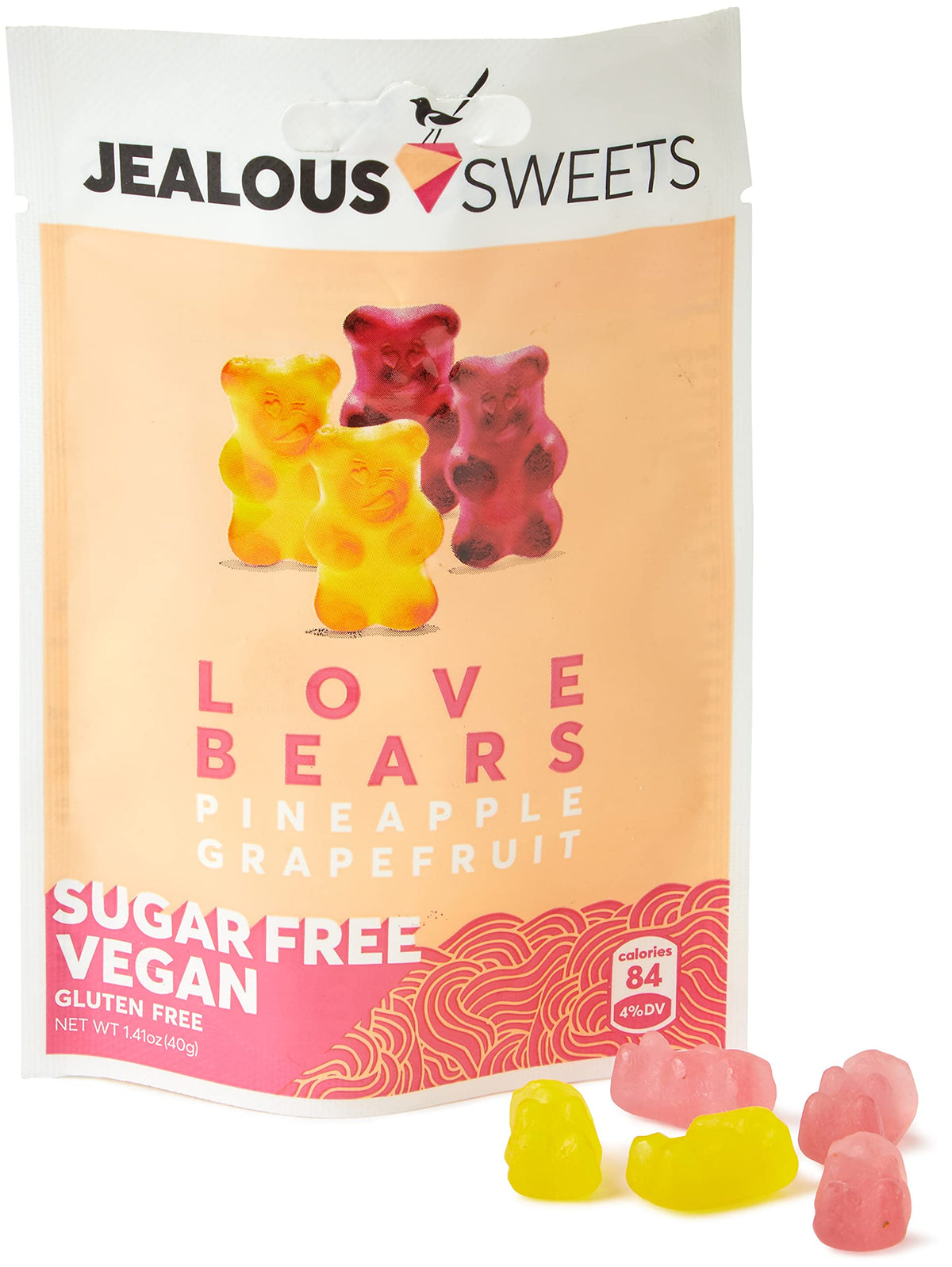 Jealous Sweets Sugar Free Love Bears, 40 g
