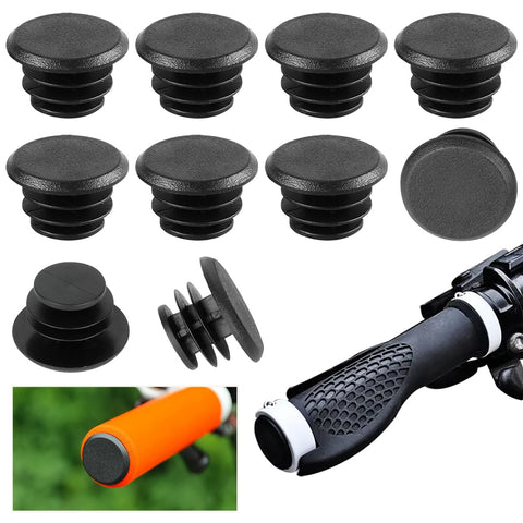 Auswalar 10 PCS Bicycle Bar End Plug, Plastic Handle Grip Bar End Handlebar End Caps for Bike Bicycle Cycle Camera Grip