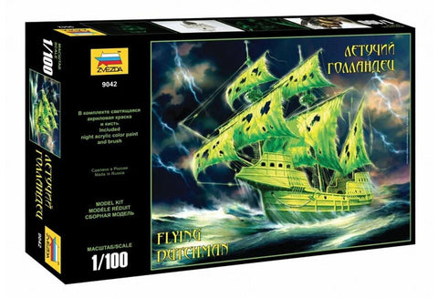 ZVEZDA 9042 - Flying Dutchman - Plastic Model Kit Scale 1/100 Lenght 14.75"/ 37.5 cm 74 Parts