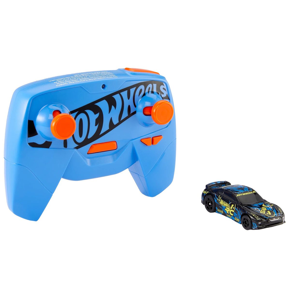 Hot Wheels RC Car, Remote-Control 2017 Nissan GT-R in 1:64 Scale, Works On and Off Hot Wheels Track, Includes Track Adapter