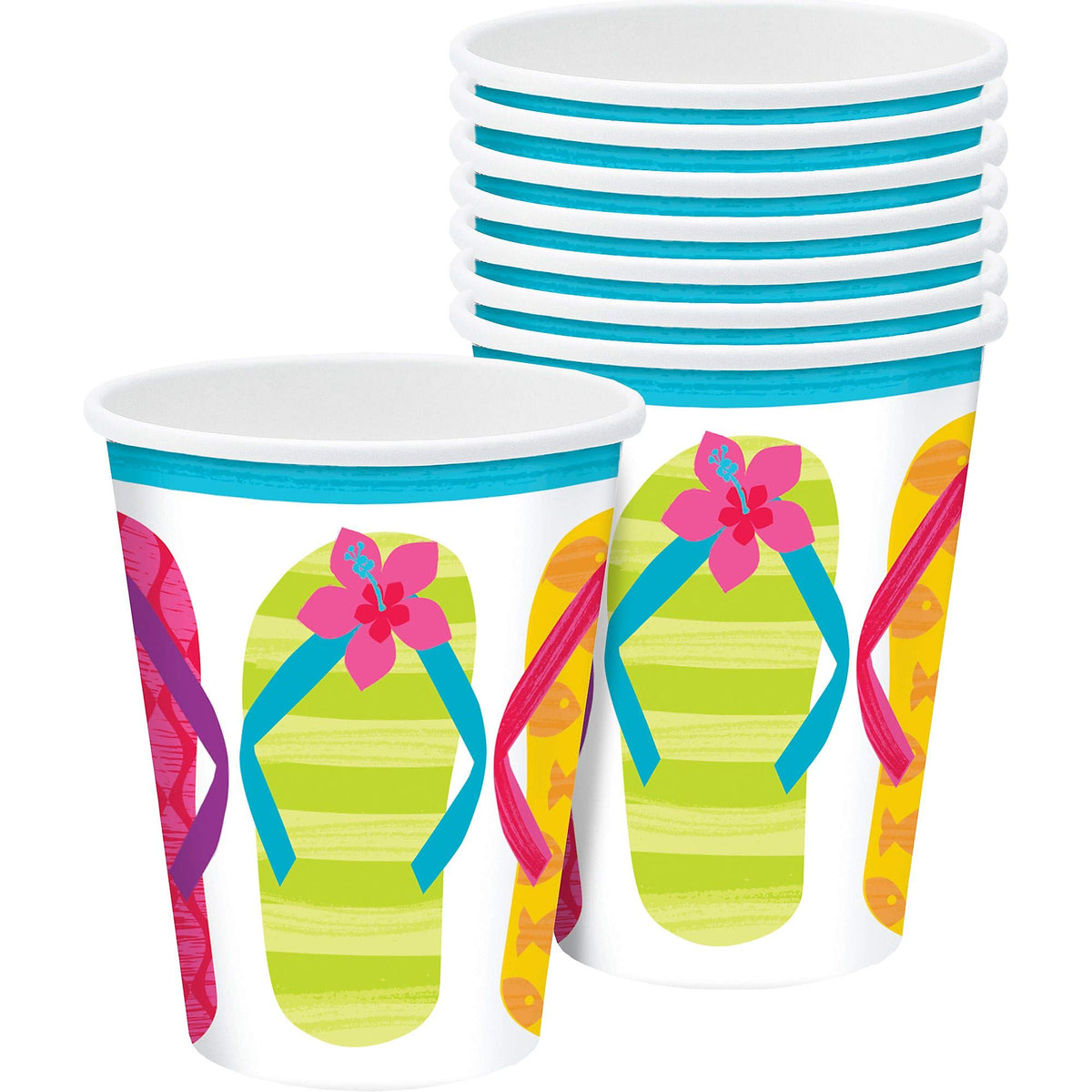 AmscanFlip Side Party Cups, 9 oz., 50 Ct.