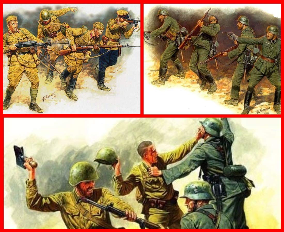 BUNDLE LOT of EASTERN FRONT SERIES 3 PLASTIC KITS 1/35 MASTER BOX