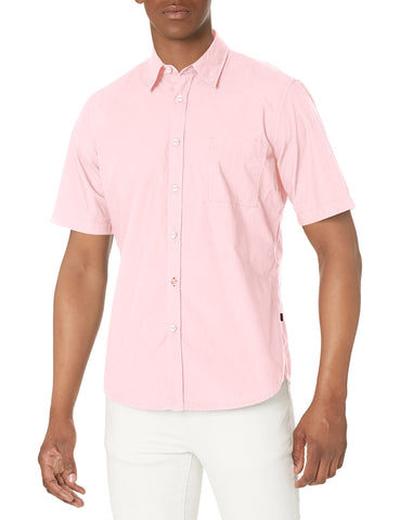 Regular Fit Short-Sleeve Cotton Button Down Shirt