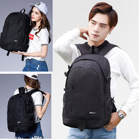 Unisex Backpack College Bookbag School Backpack Schoolbag Rucksack Casual Daypack for Sports Outdoor Travel Hiking Camping(School Backpack for Black)