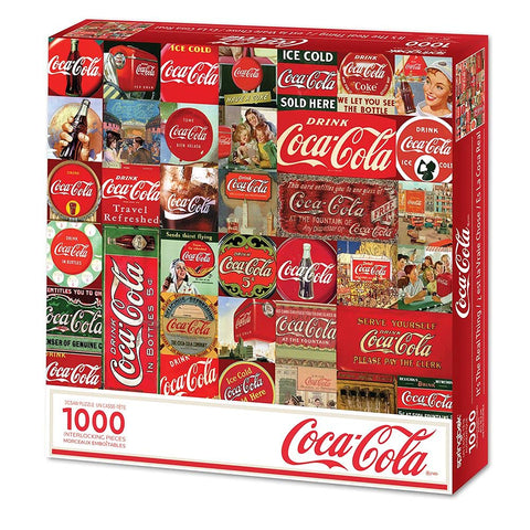 Springbok's 1000 Piece Jigsaw Puzzle Coca-Cola It's The Real Thing - Made in USA