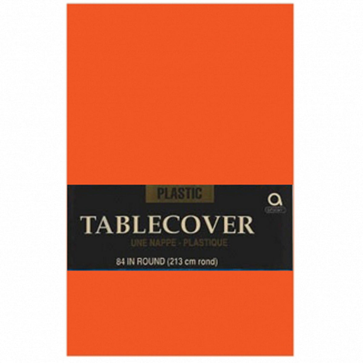 Orange Tablecover Round 84in [Contains 3 Manufacturer Retail Unit(s) Per SKU# 77018.05