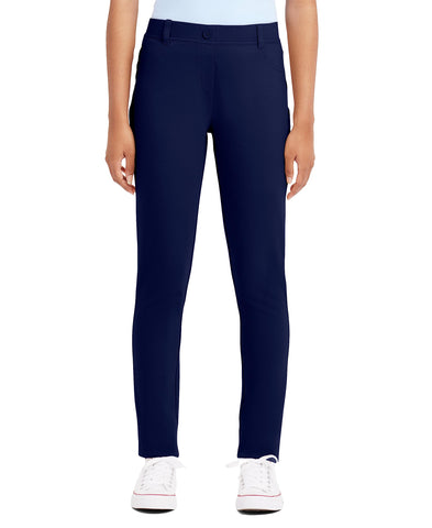 Nautica Juniors Uniform Stretch Jegging Pant, Navy, 11/13