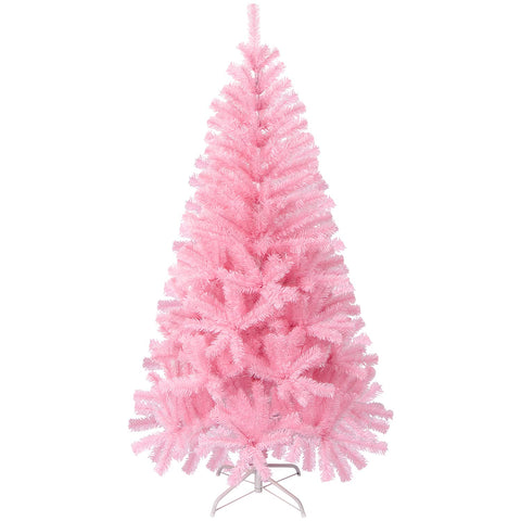 LOKIPA Pink Christmas Tree,5ft Artificial Christmas Tree with 450 Tips and Christmas Tree Metal Stand