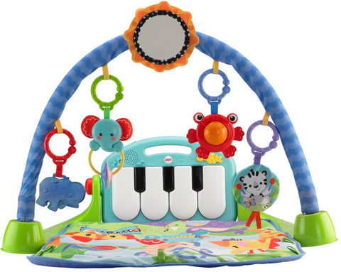 Fisher-Price Kick 'n Play Piano Gym, Blue/Green