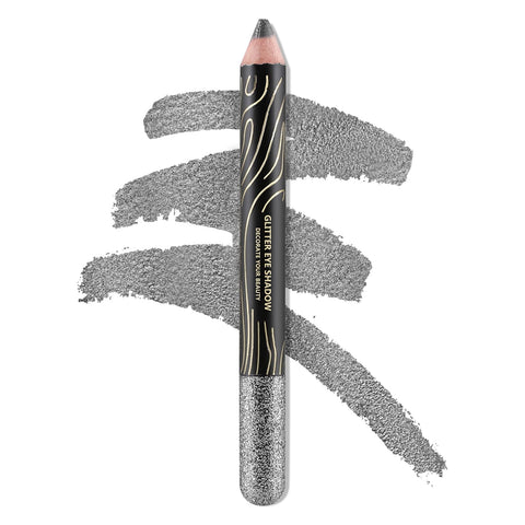 Boobeen Glitter Eyeshadow Crayon Pencil, Metallic Shimmer Eyeliner Eyeshadow Stick, Long Lasting Highlighter Pencil for Eye Contour, Highly Pigmented