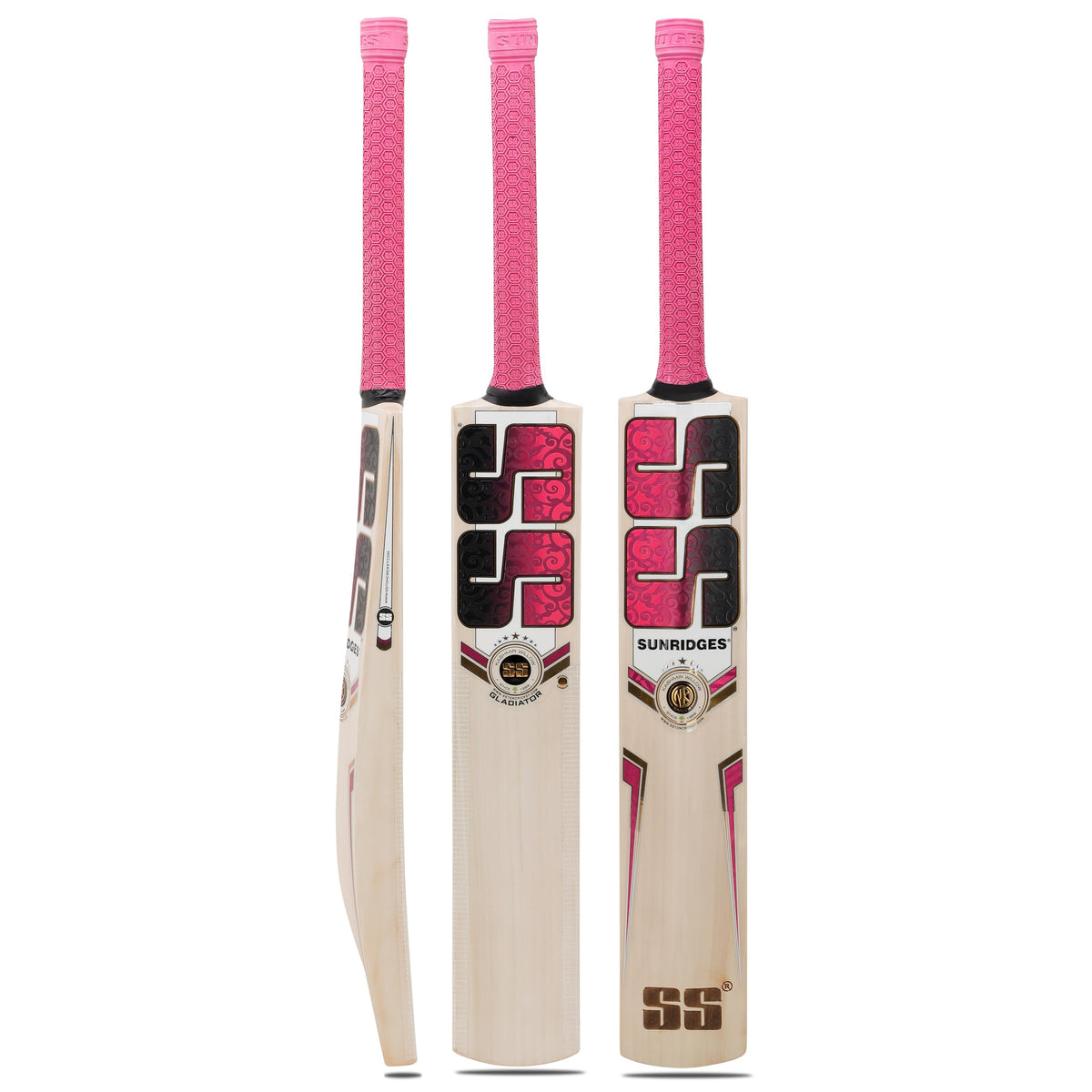 SS Gladiator KW bat no 3 Grade 1 Kashmir Willow Cricket Bat ( Size: Size 3,Leather Ball )