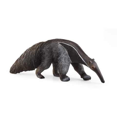 SCHLEICH 14844 Anteater Wild Life Toy Figurine for children aged 3-8 Years, Black