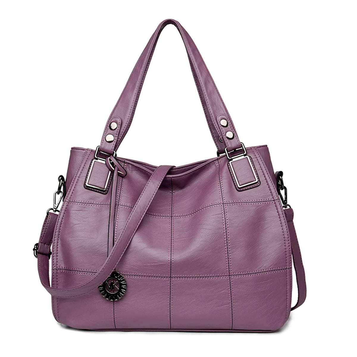 Ladies Leather Handbags Large Capacity Top Handle Messenger Crossbody Shoulder Bags for Womens Girls
